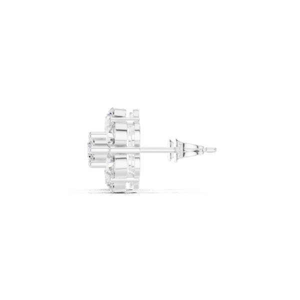 Sterling Silver Cluster Stud Earrings