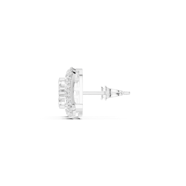 Sterling Silver Cluster Stud Earrings